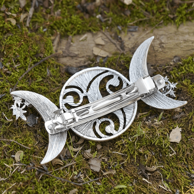 Celtic Triple Moon Hair Clip