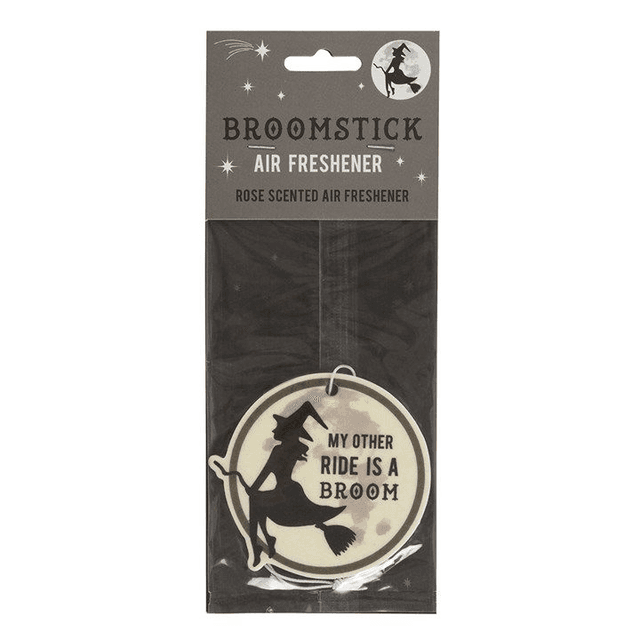 Witches Broom  Air Freshener with Rose Scent
