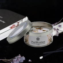 Cargar imagen en el visor de la galería, Lavender Bliss Gemstone Healing Candle
