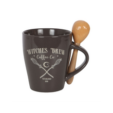 Load image into Gallery viewer, Witches Brew Coffee Co. Mug and Spoon Set
