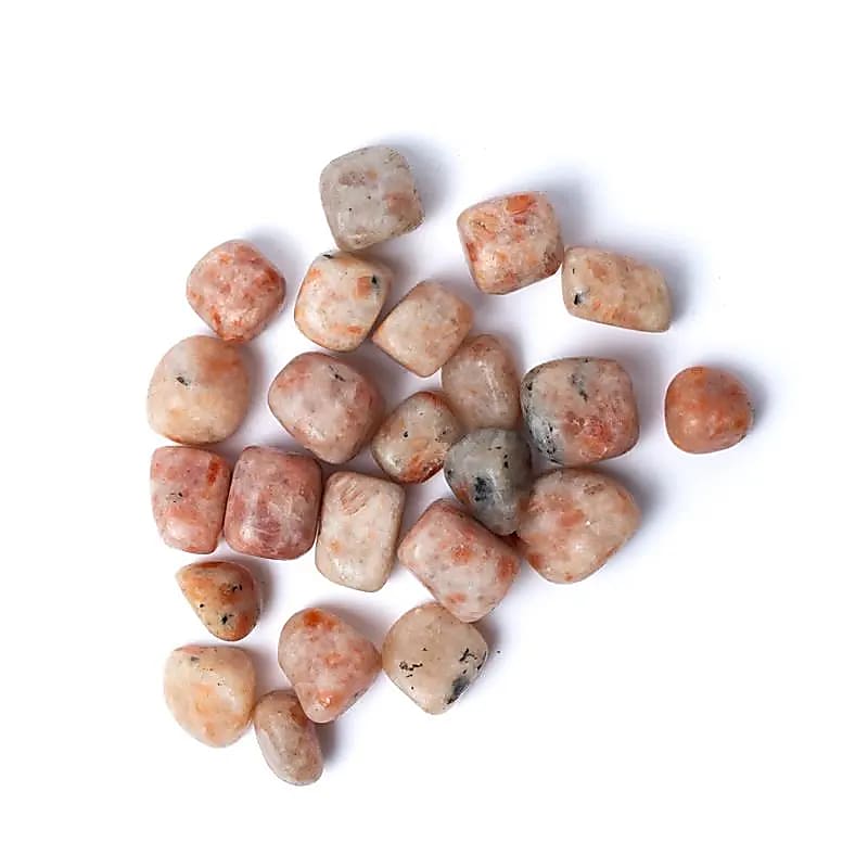 Sunstone tumbled stones