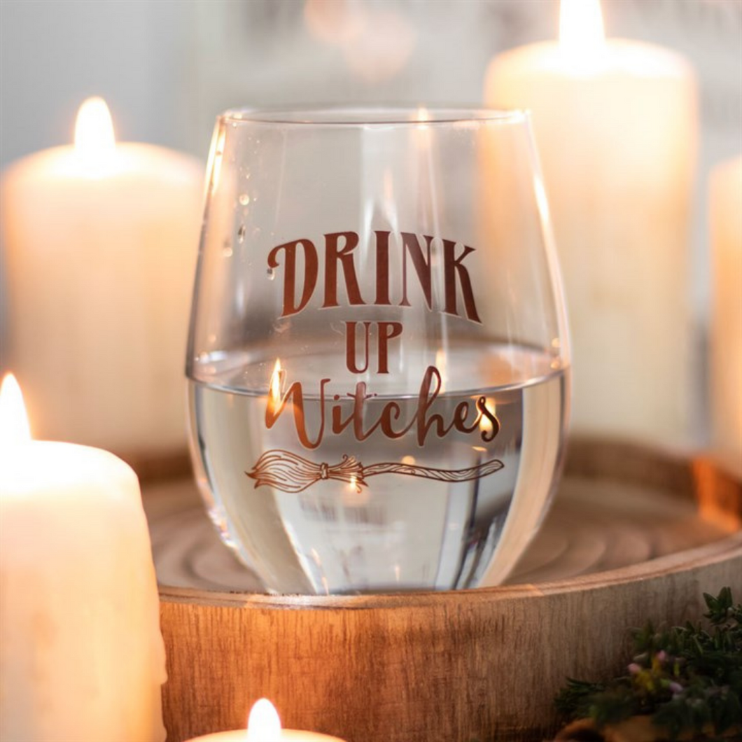 Drink Up Witches Stemless Glass - Enchant Your Gatherings