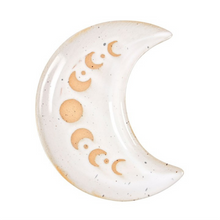 Load image into Gallery viewer, Moonlit Serenity: Handcrafted Moon Phase Crescent Trinket Tray
