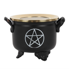 Load image into Gallery viewer, Pentagram Cauldron Resin Incense Burner
