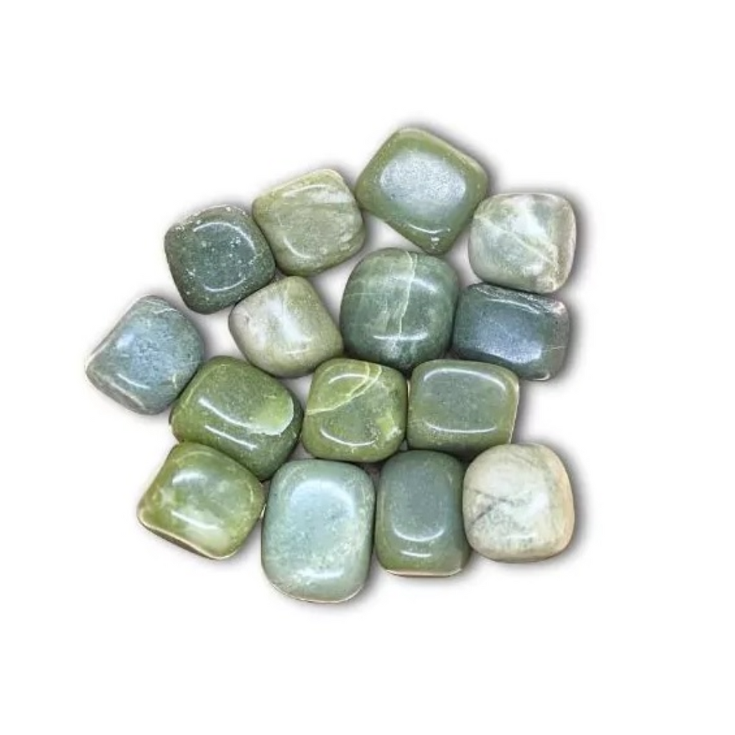 Serpentine Jade Tumbled Stones