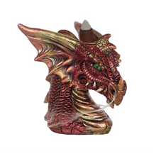 Load image into Gallery viewer, Enchanting Red Dragon Head Backflow Incense Burner
