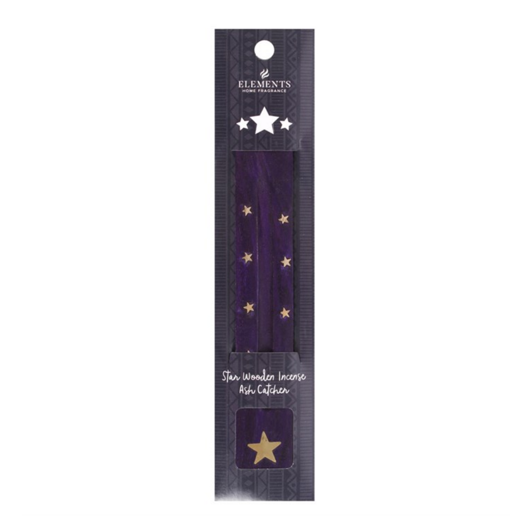 Starry Night Wooden Incense Ash Catcher