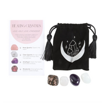 Load image into Gallery viewer, Enchanting Love Healing Crystal Set with Moon Trinket Dish
