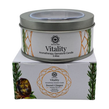 Load image into Gallery viewer, Vitality Gemstone Candle with with Sweet Ginger
