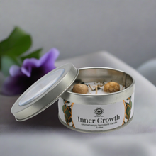 Load image into Gallery viewer, Inner Growth Gemstone Candle with with Mint
