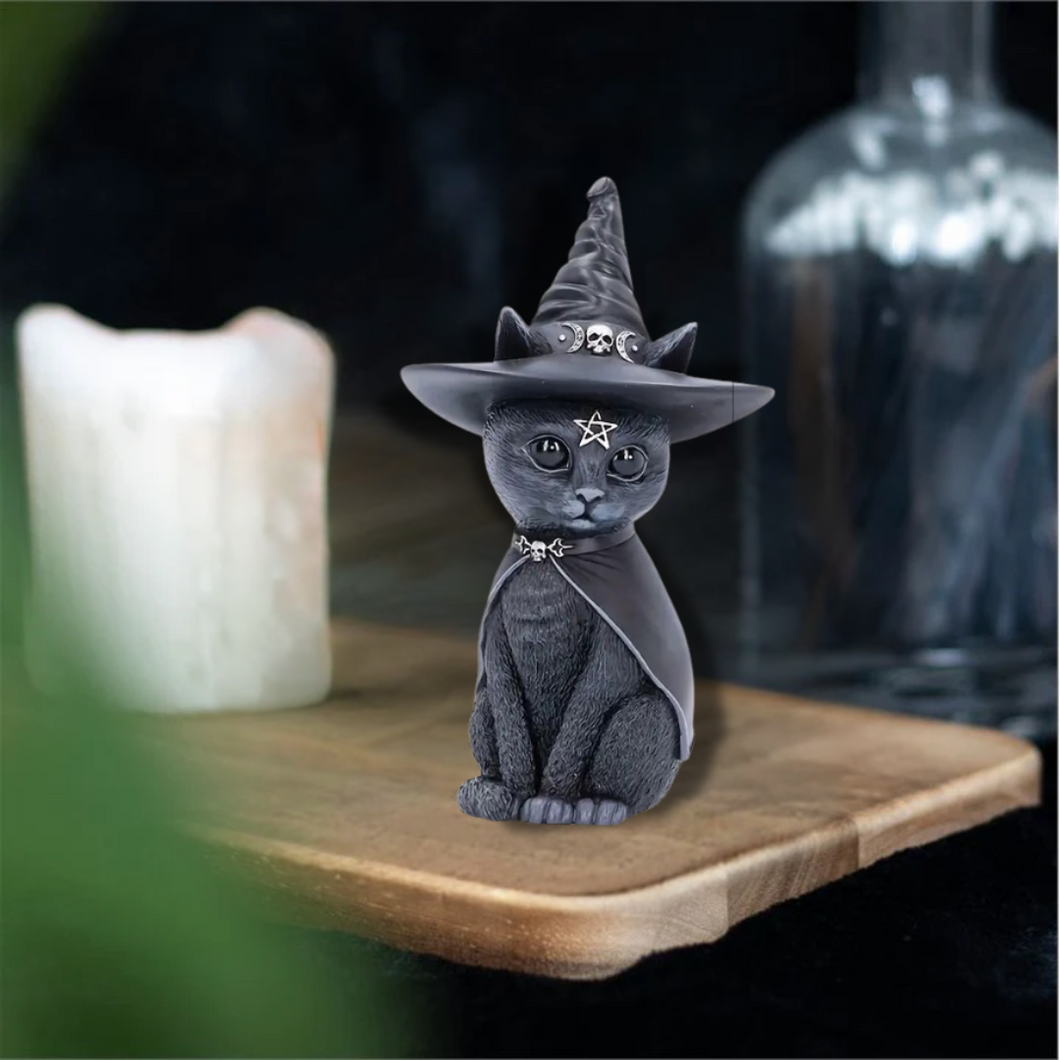 Witch Cat Figurine