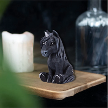 Load image into Gallery viewer, Black Unicorn Resin Figurine
