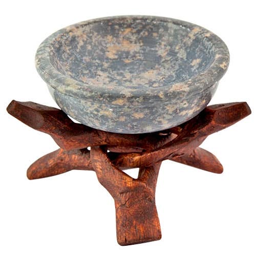 Stone Bowl Burner with Stand