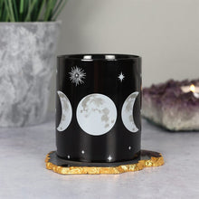 Cargar imagen en el visor de la galería, Triple Moon Ceramic Mug for Spiritual Enthusiasts
