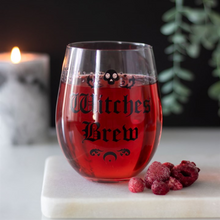 Cargar imagen en el visor de la galería, Witches Brew Stemless Wine Glass
