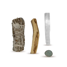 Load image into Gallery viewer, Cleansing Smudge Kits with Amazonite
