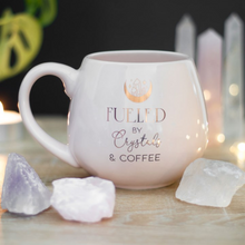 Cargar imagen en el visor de la galería, Magical Morning Ritual: Crystals and Coffee Rounded Mug
