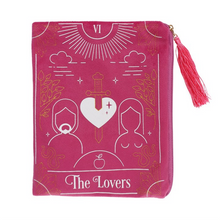 Load image into Gallery viewer, The Lovers Tarot Card Zippered Bag.

